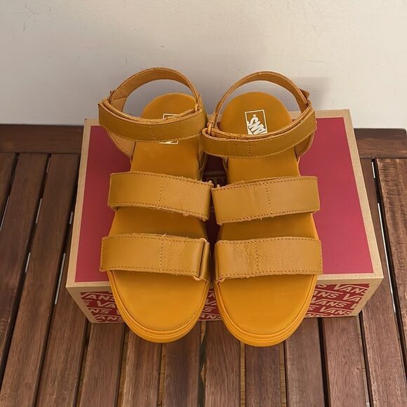 Vans Tan Colfax Sandals Inca Gold USA Women Size 7/UK 4.5/EU 37 - Picture 4 of 11